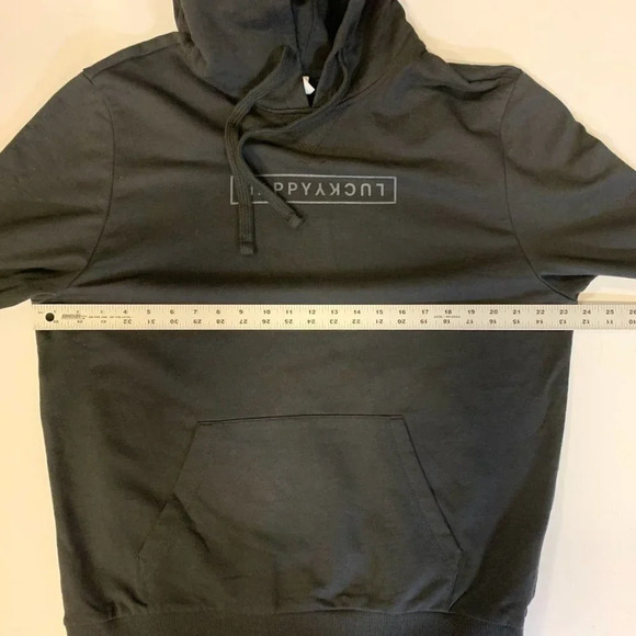 Happylucky Unisex Fear Less Love More Inclusive Cotton Pullover Hoodie Size L - Picture 10 of 12